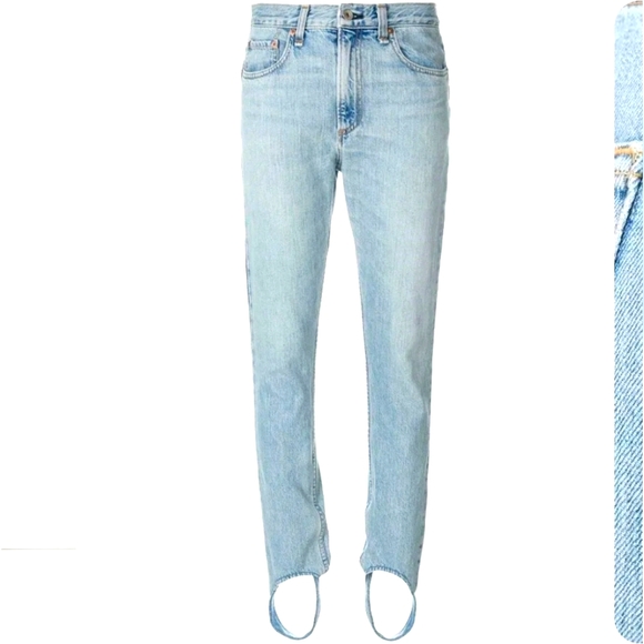 Rag & Bone High Rise Pinebox Olivia Stirrup Jeans - Picture 2 of 14